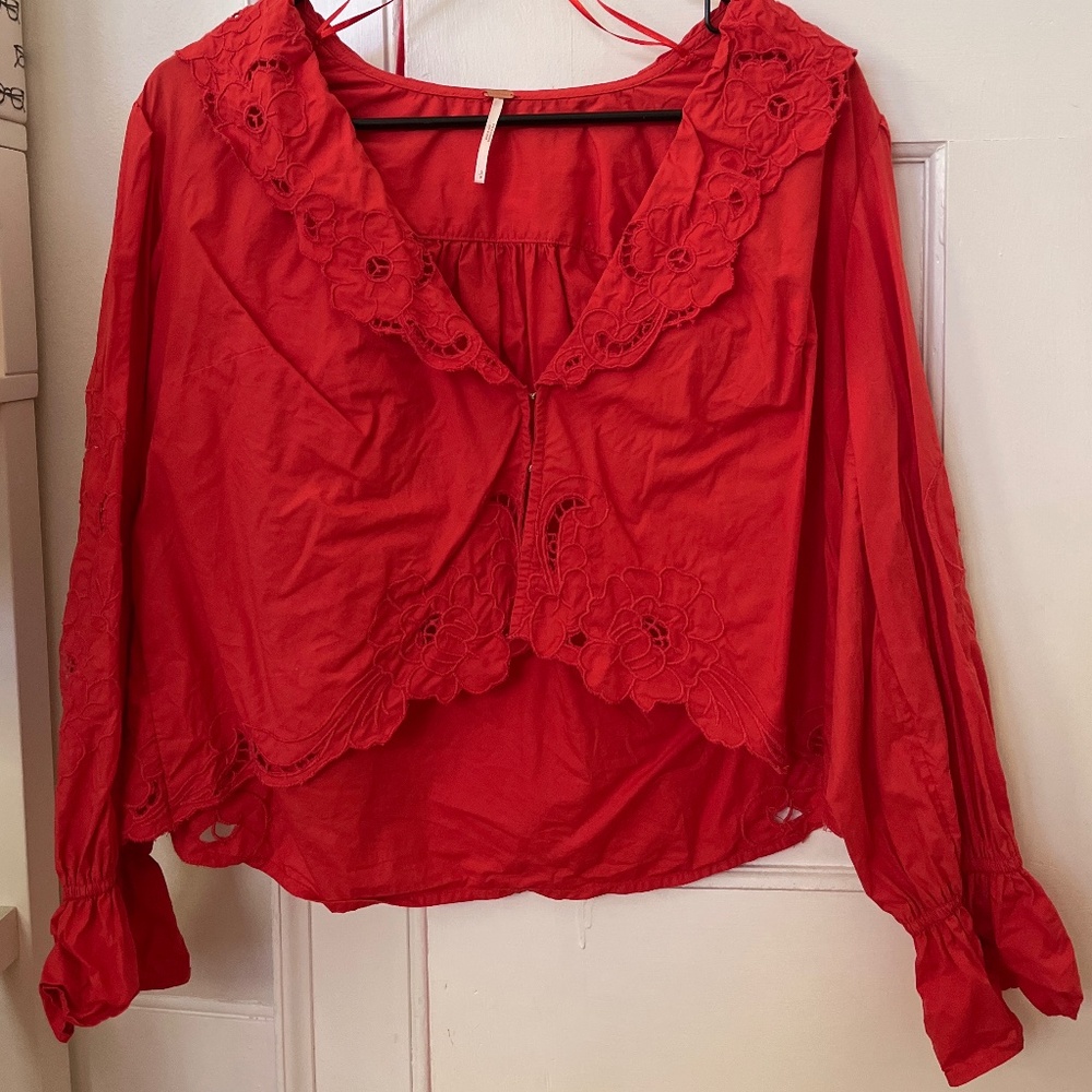 Free People Maisie Cutwork Top